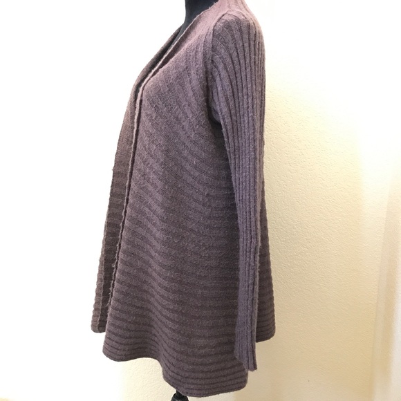 Free People purple cardigan sweater knit fuzzy med - Picture 3 of 7